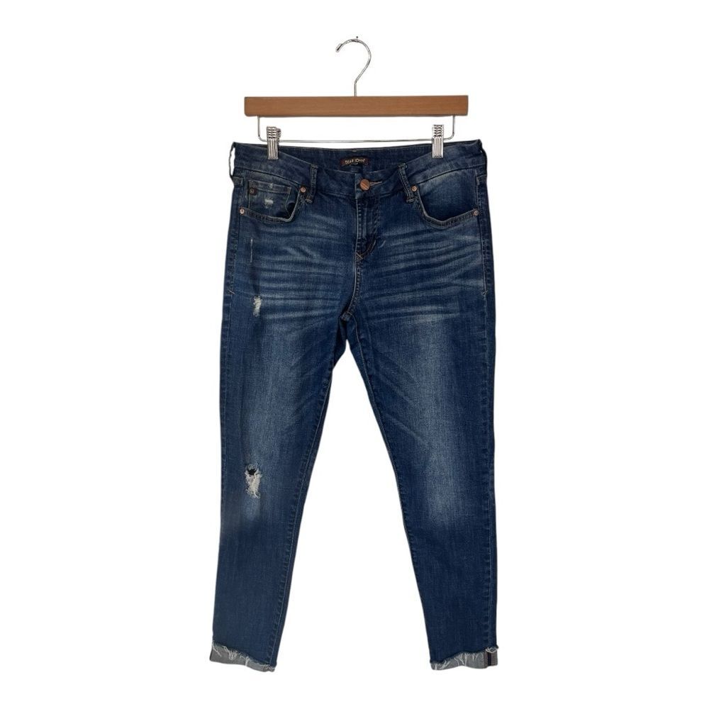Dear John |‎ Skinny Fit Rolled Raw Hem Denim Jeans 29